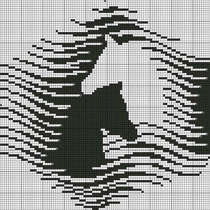 Intarsia knit pattern