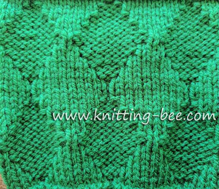 Knitting patterns diamond stitch