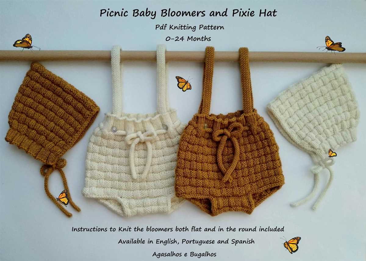Knitted bloomers pattern