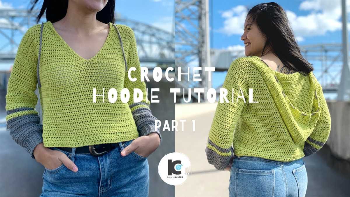 Knitted hoodie pattern women's