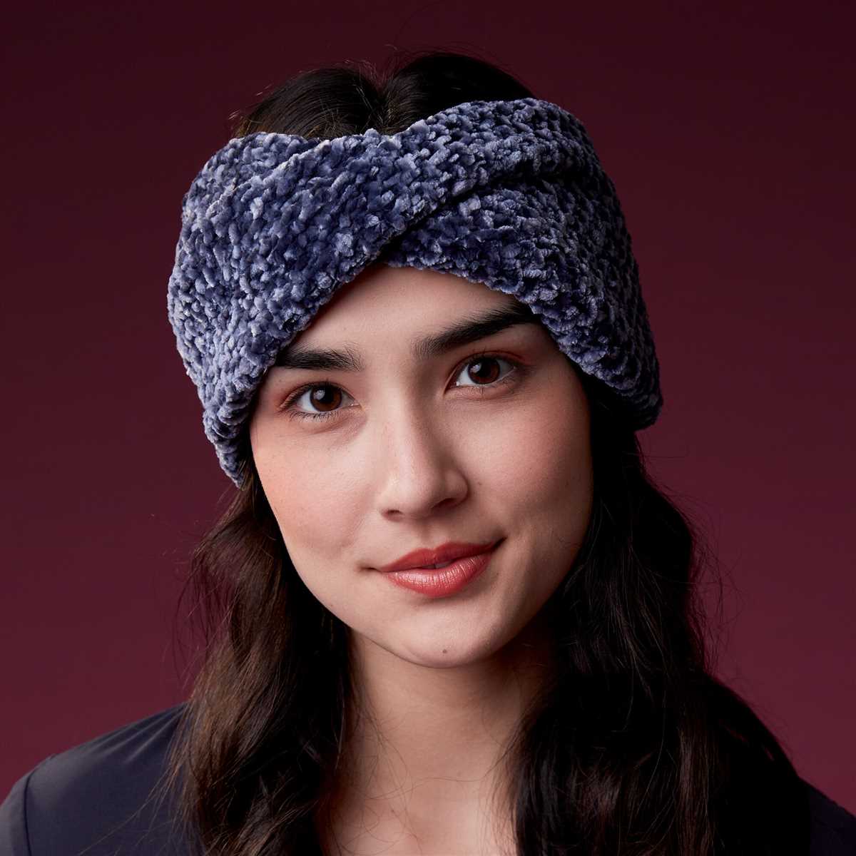 Knit headband pattern twist