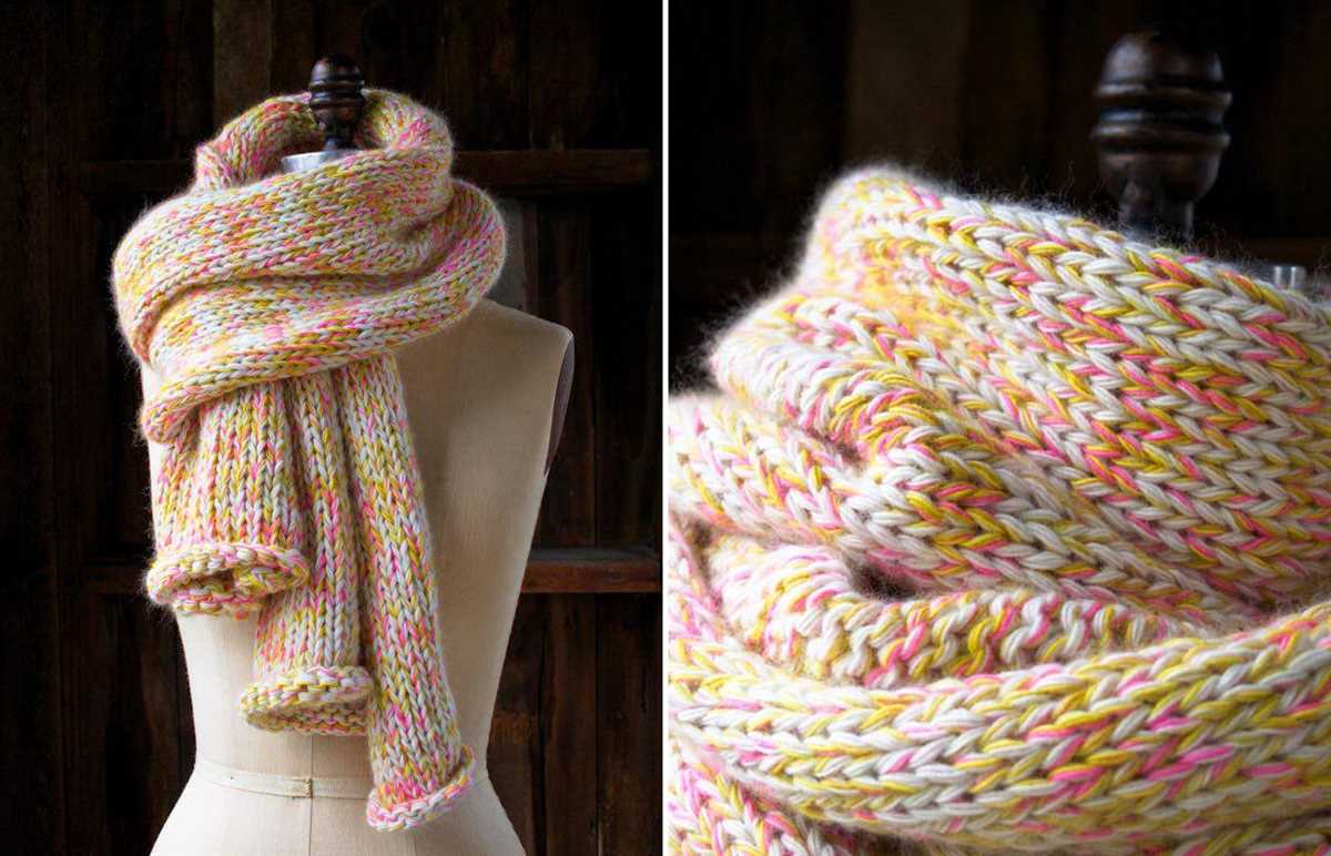 Scarf with tassels knitting pattern
