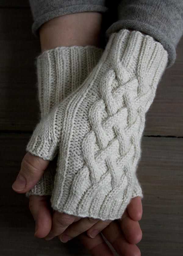 Knitted glove pattern