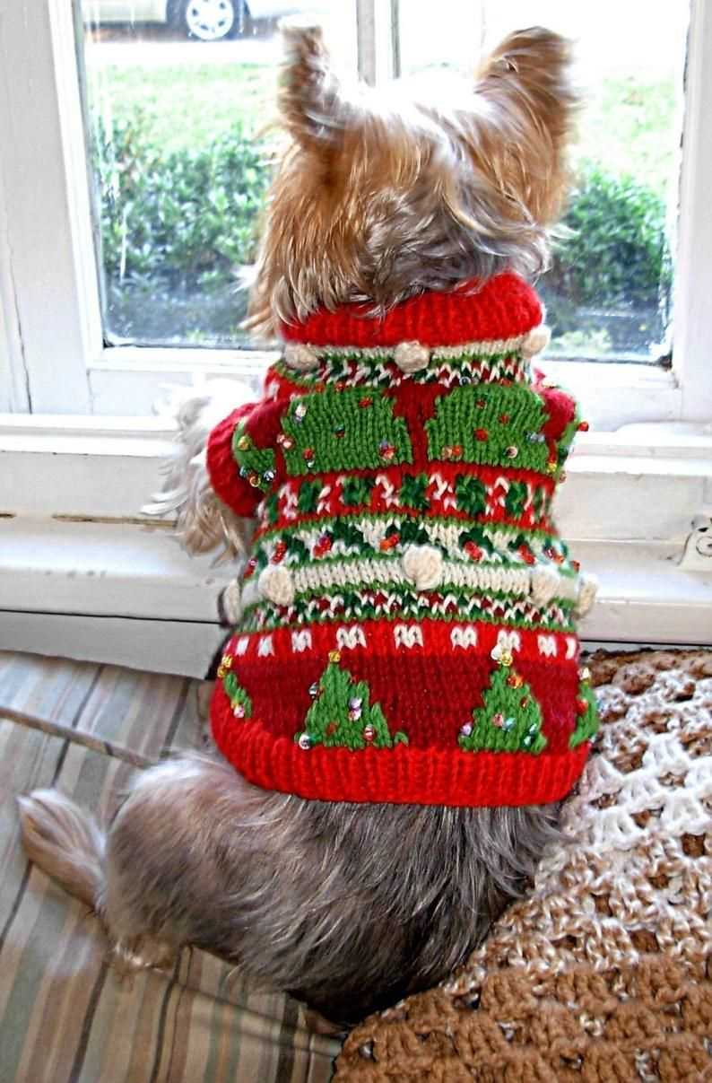 Dog christmas jumper knitting pattern