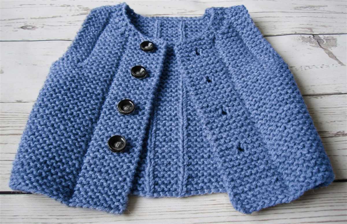 Baby vest knitting pattern
