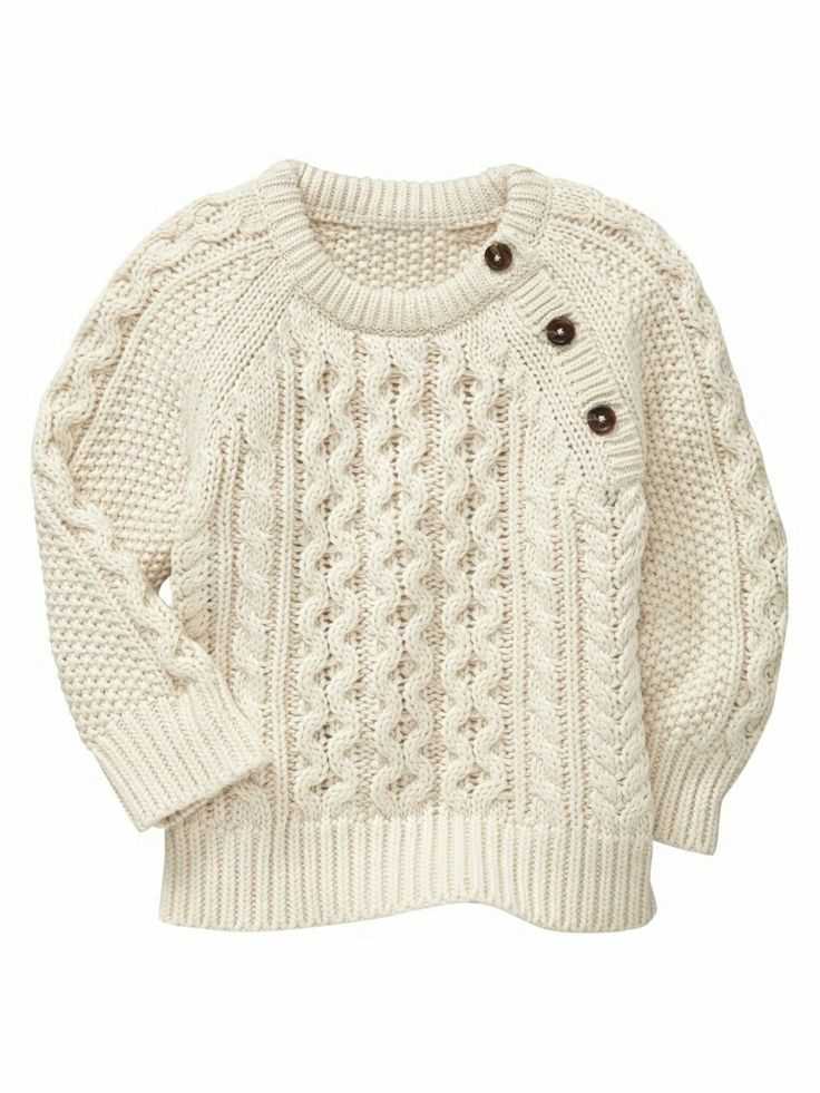Child's cable knit sweater pattern