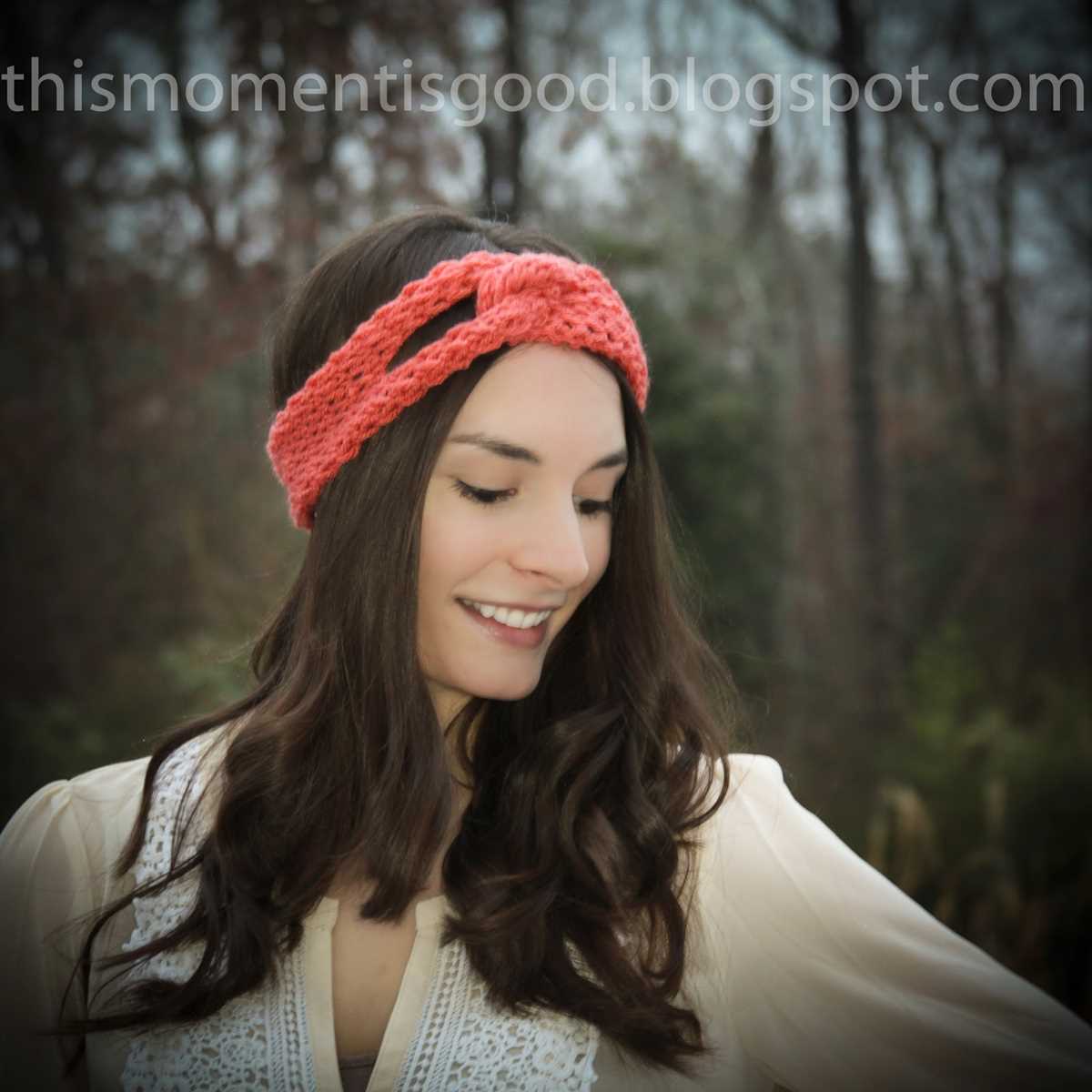 Twisted headband pattern knit
