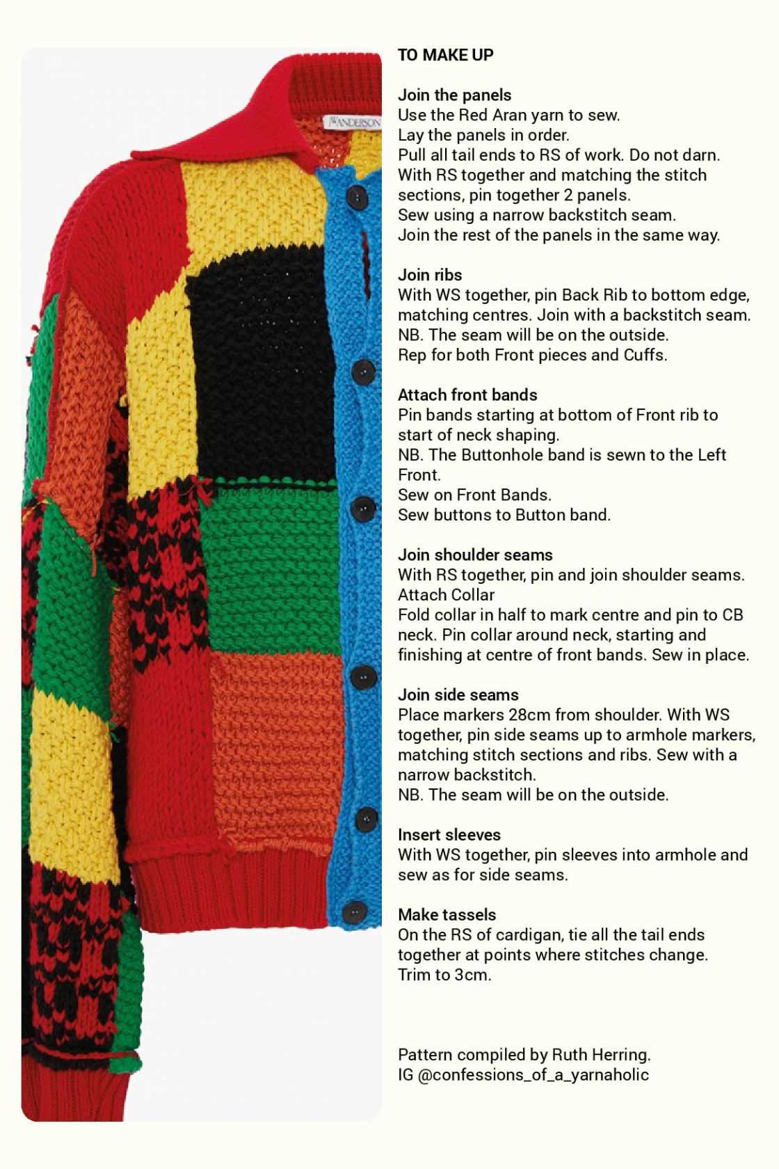 J w anderson knitting pattern
