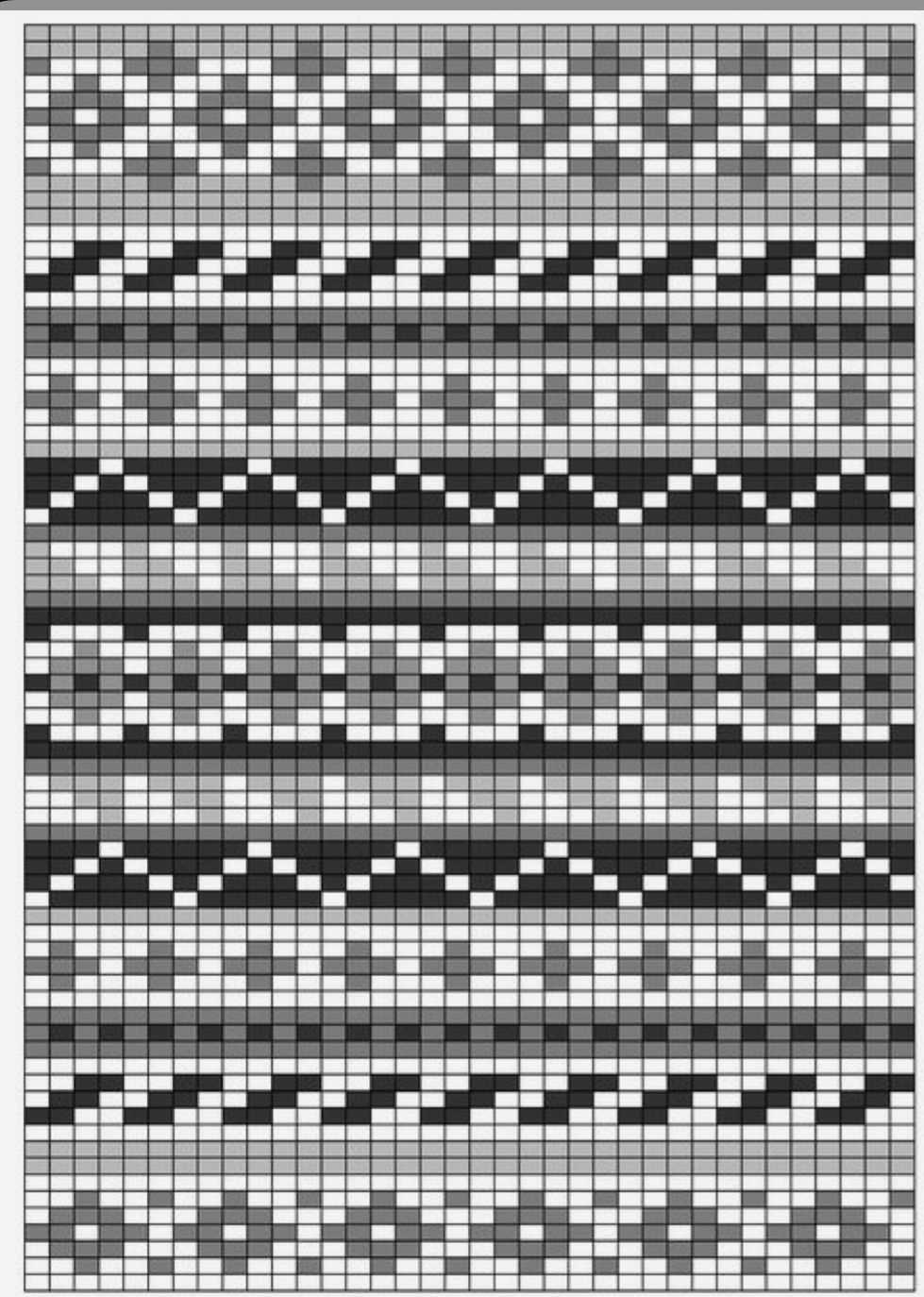 Jacquard pattern knitting