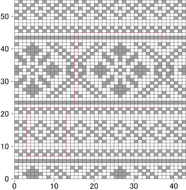 Jacquard pattern knitting