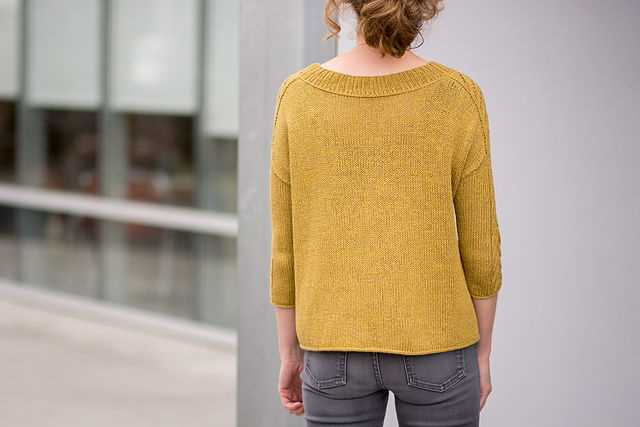 Boxy knit sweater pattern