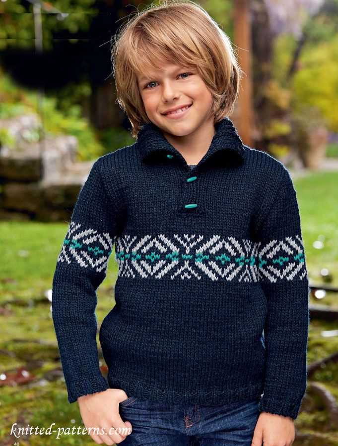 Free knitting patterns for boys