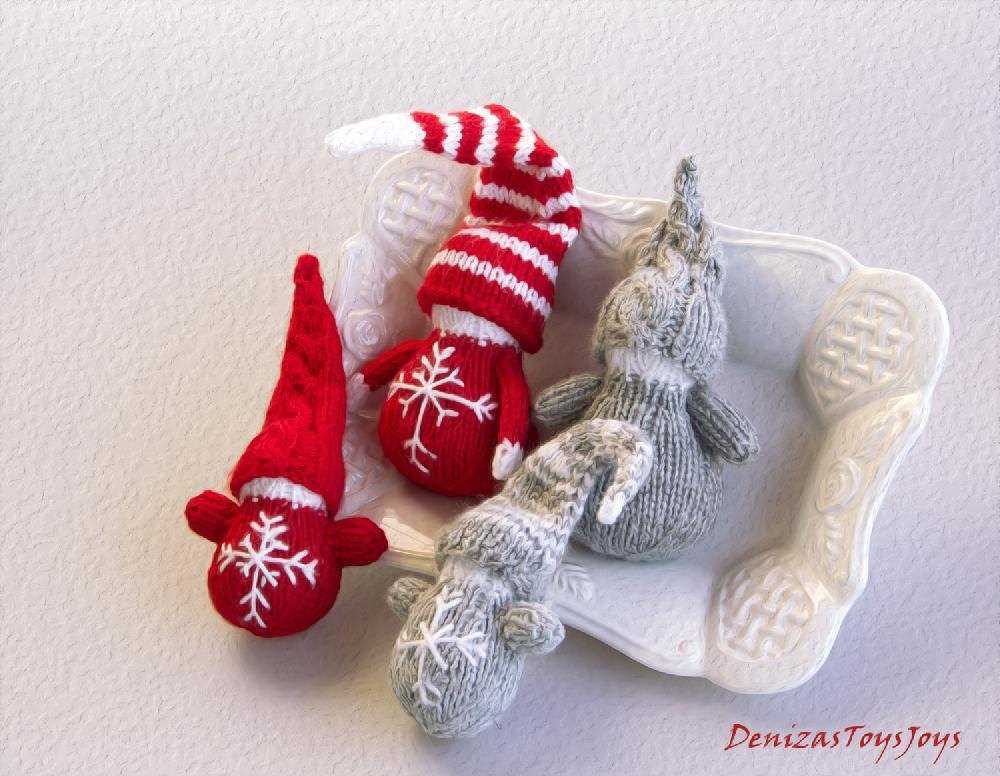Christmas gnome knitting pattern