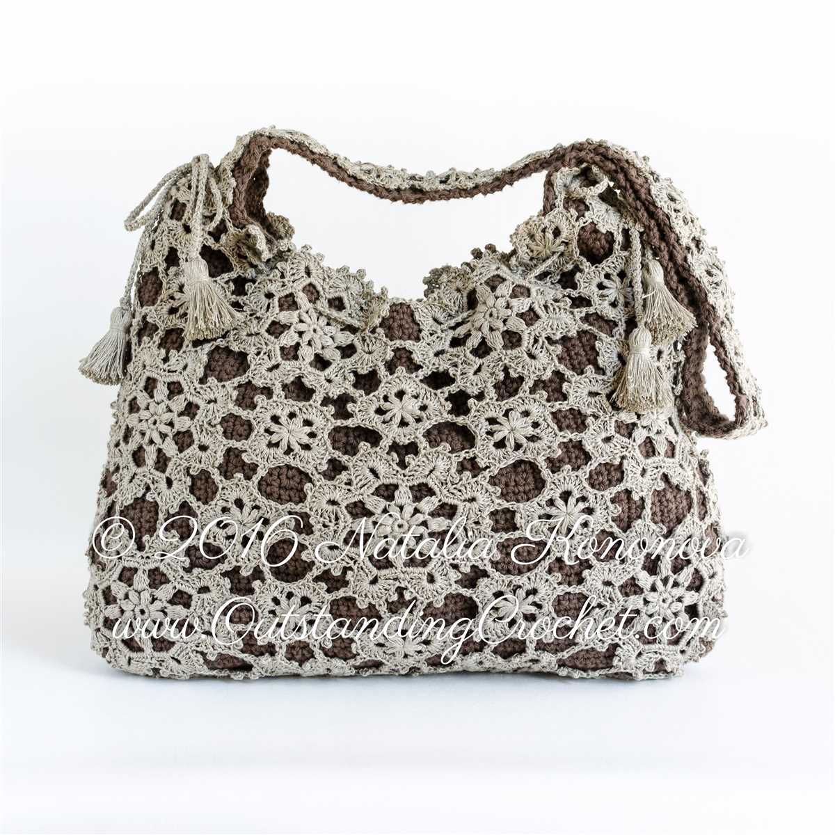 Knitting pattern for shoulder bag