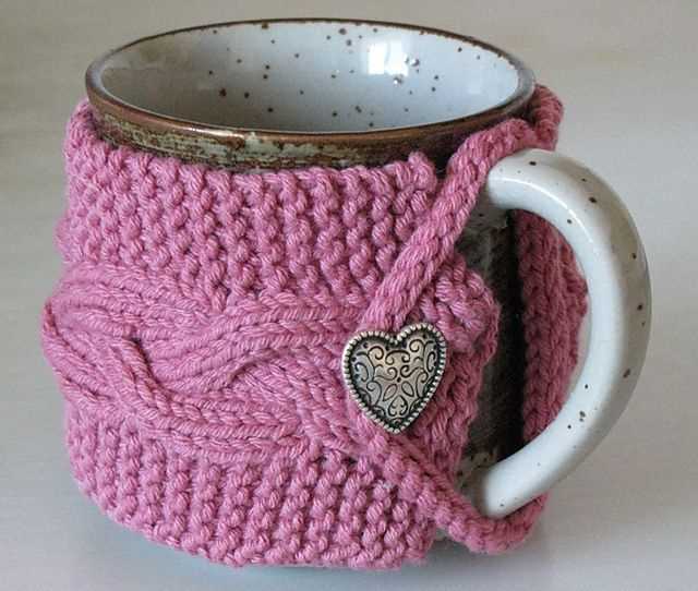 Mug cozy knitting pattern ravelry