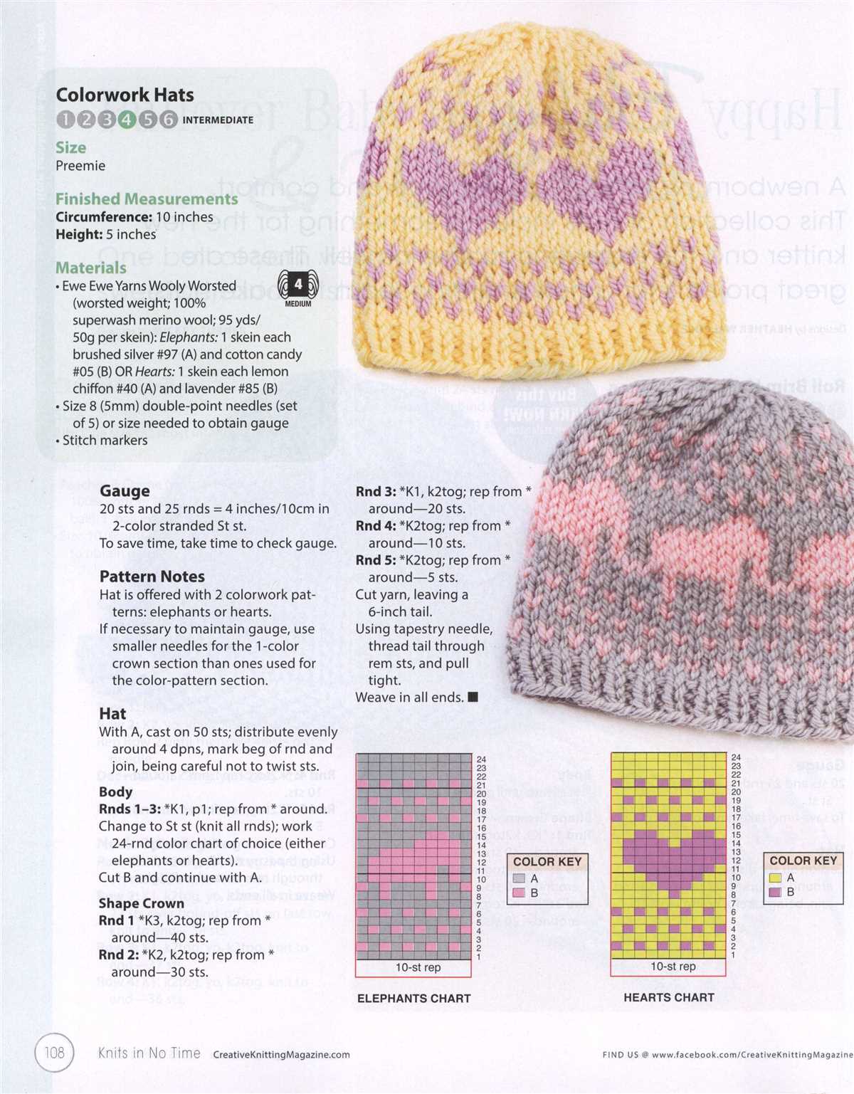 Worsted weight hat pattern knit