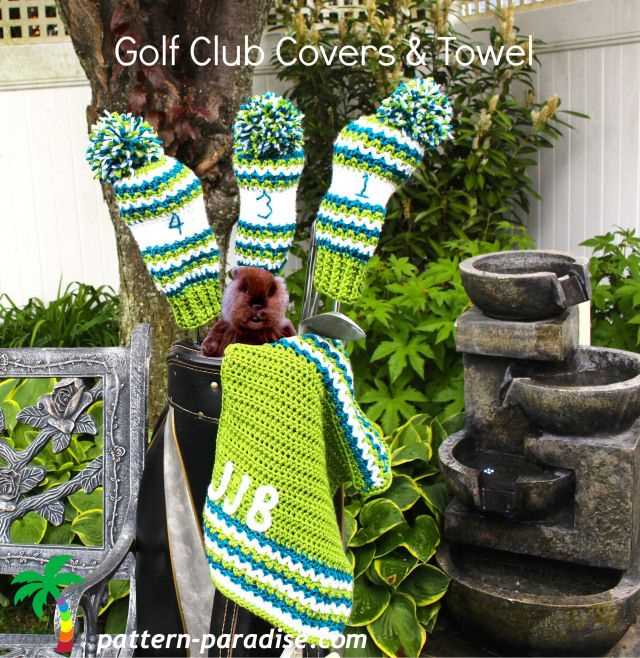 Knitting pattern for golf club covers