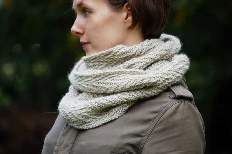 Cowl scarf knitting pattern