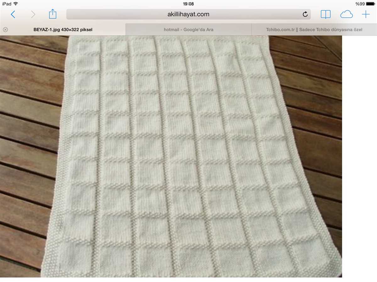 Knitted star blanket pattern