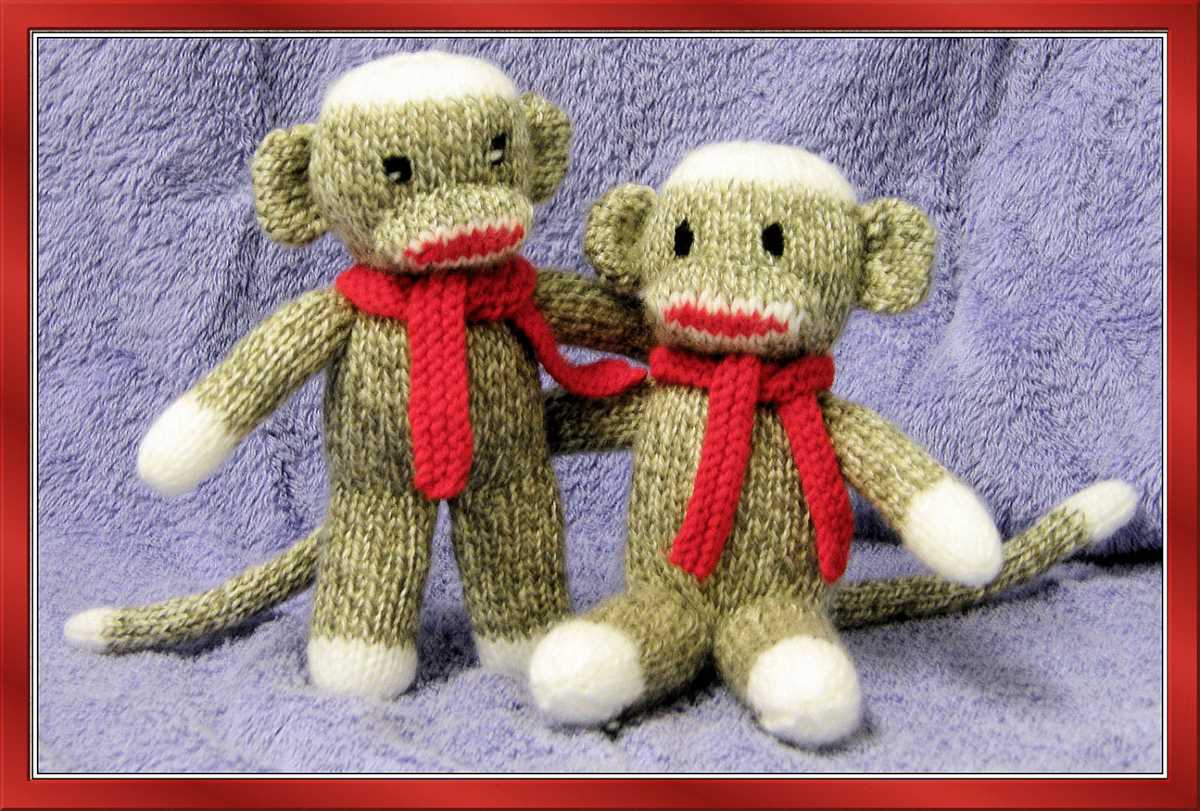 Sock monkey sweater knitting pattern