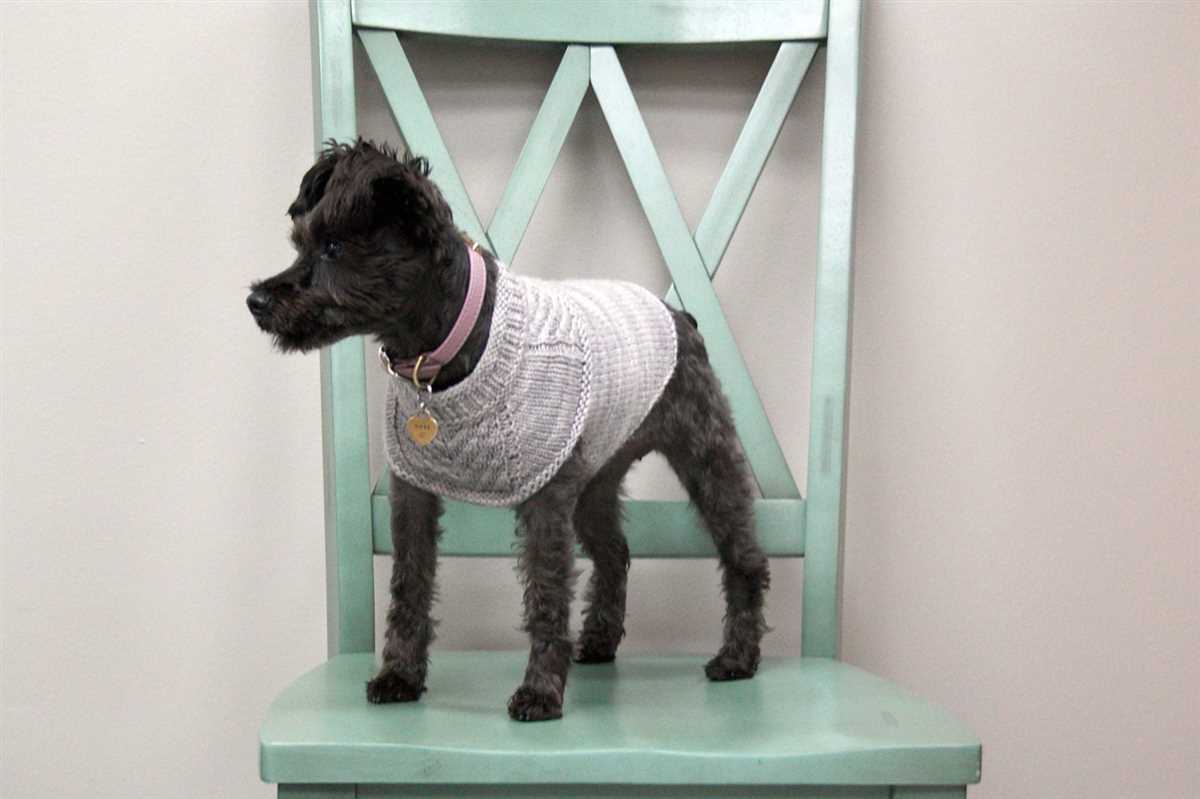 Free large dog sweater knitting pattern
