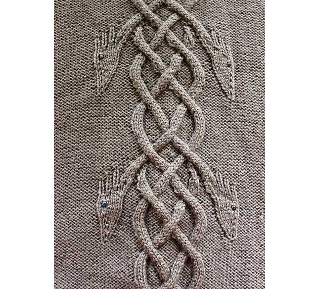 Dragon sweater knitting pattern