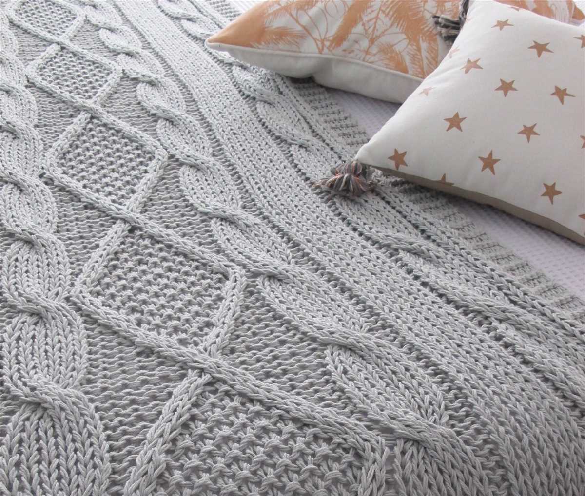 Create a Beautiful Knitted Bed Runner with this Pattern Bed runner knitting pattern