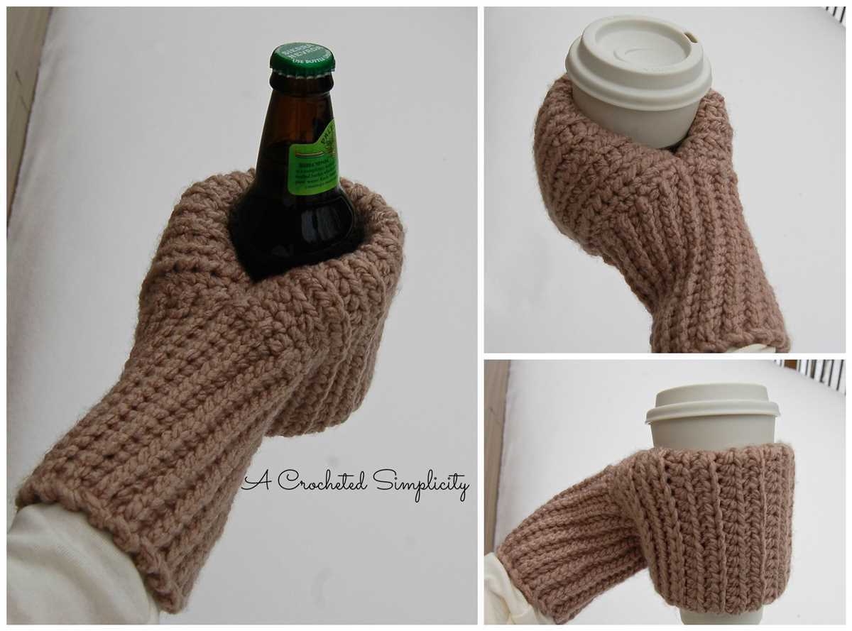 Beer mitt knitting pattern
