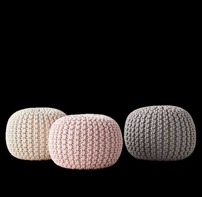 Jumbo knit pouf pattern