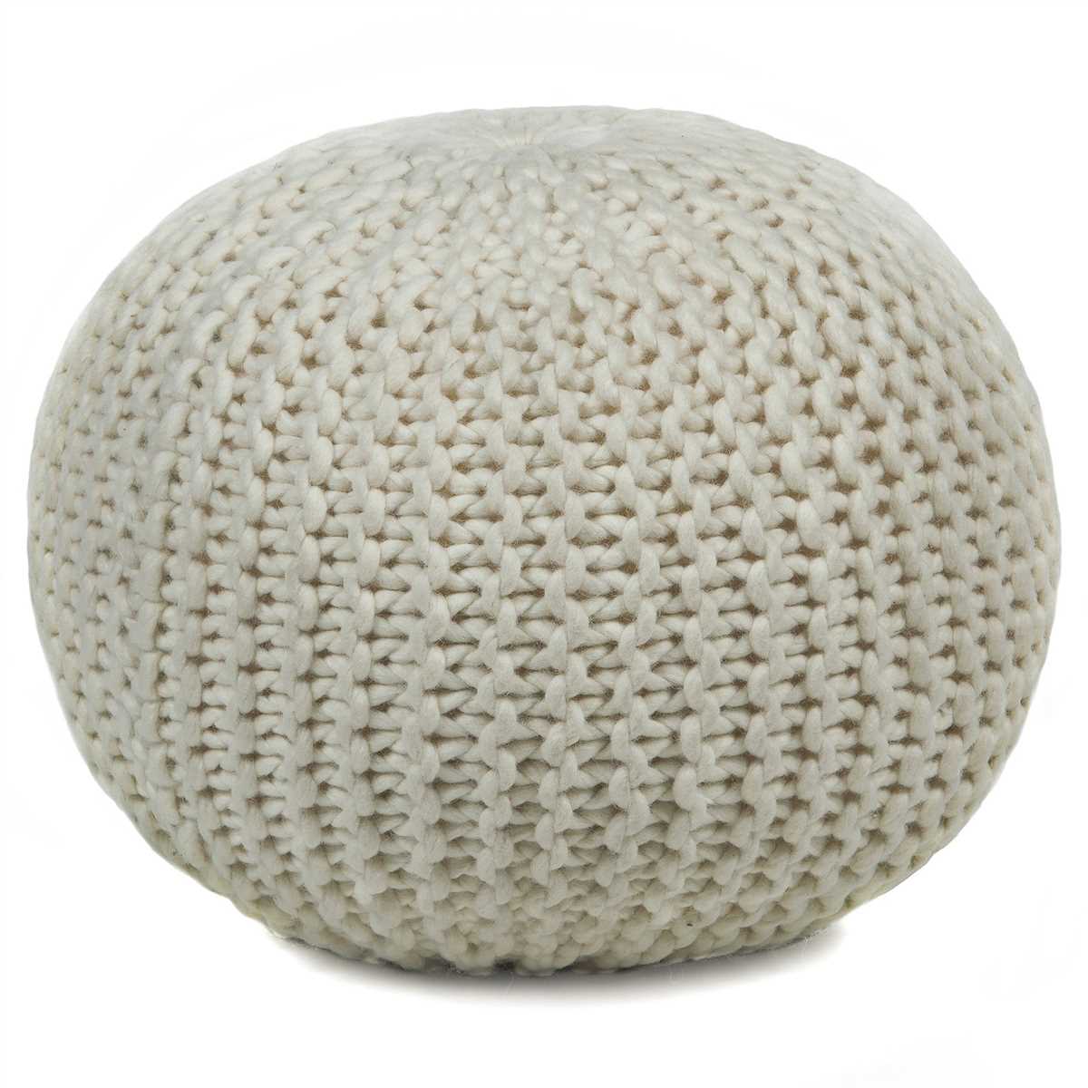 Jumbo knit pouf pattern