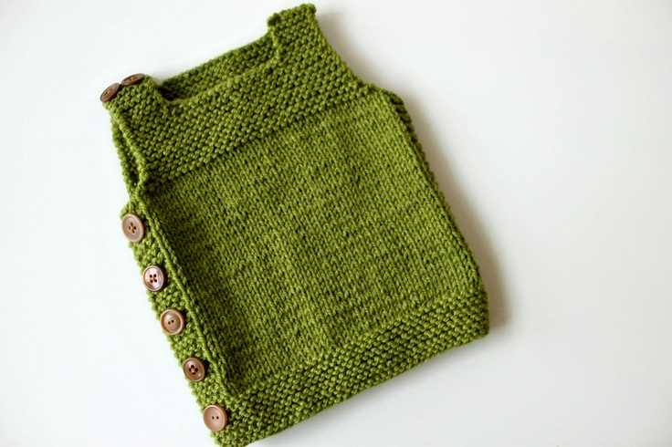 Baby vest knitting pattern