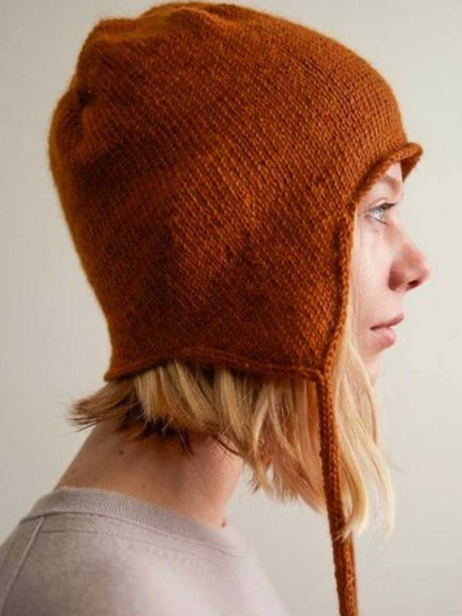 Flap hat knitting pattern