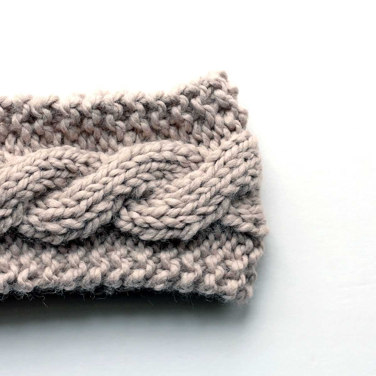 Bulky knit headband pattern