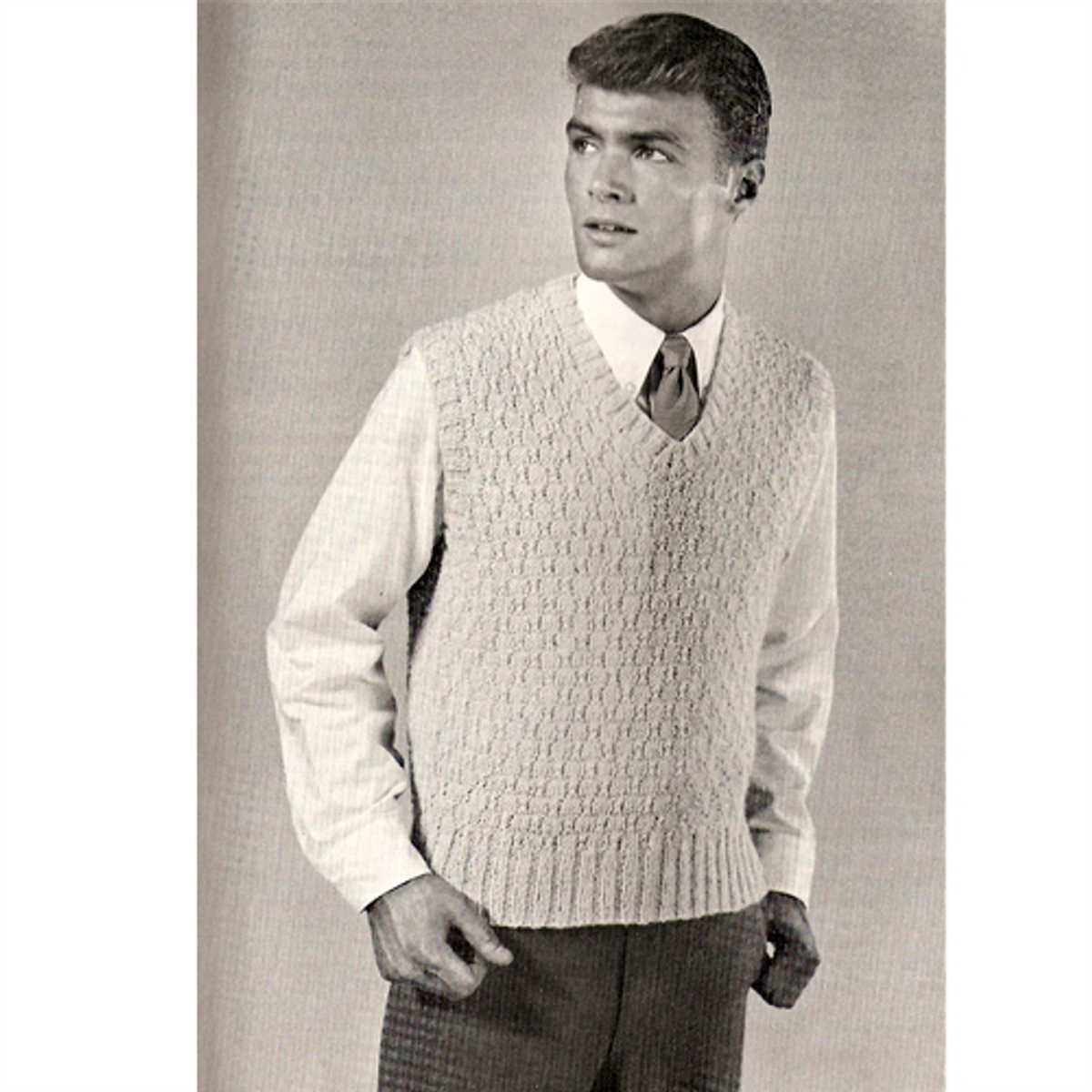 Knitting pattern for men's vest free