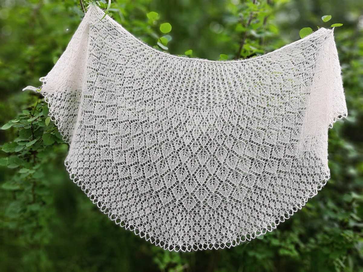 Knit wedding shawl pattern