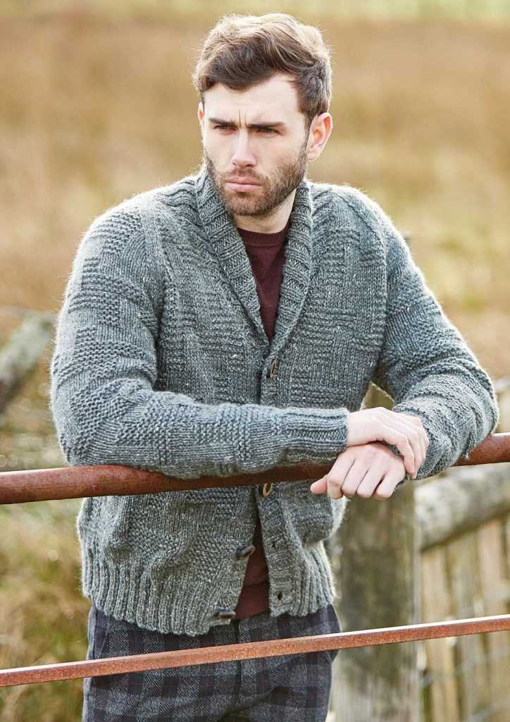 Mens chunky cardigan knitting pattern