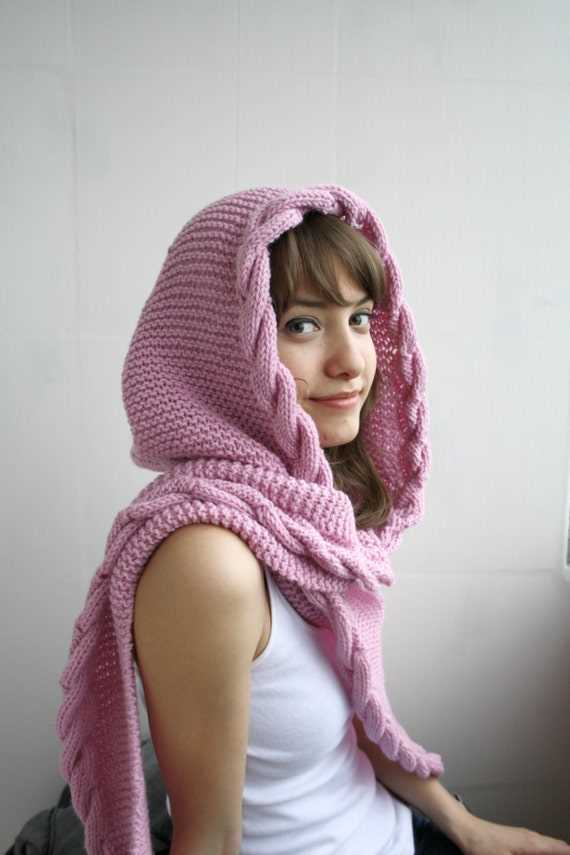 Hooded neck warmer free knitting pattern