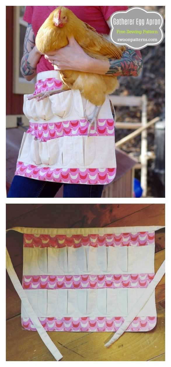 Knitted egg apron pattern