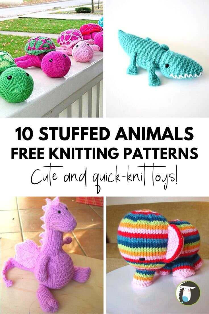 Beginner easy knit stuffed animals patterns