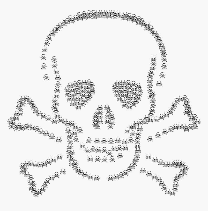 Skull and crossbones knitting pattern