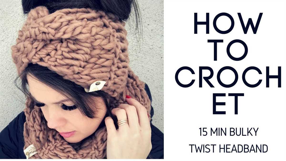 Twisted headband pattern knit