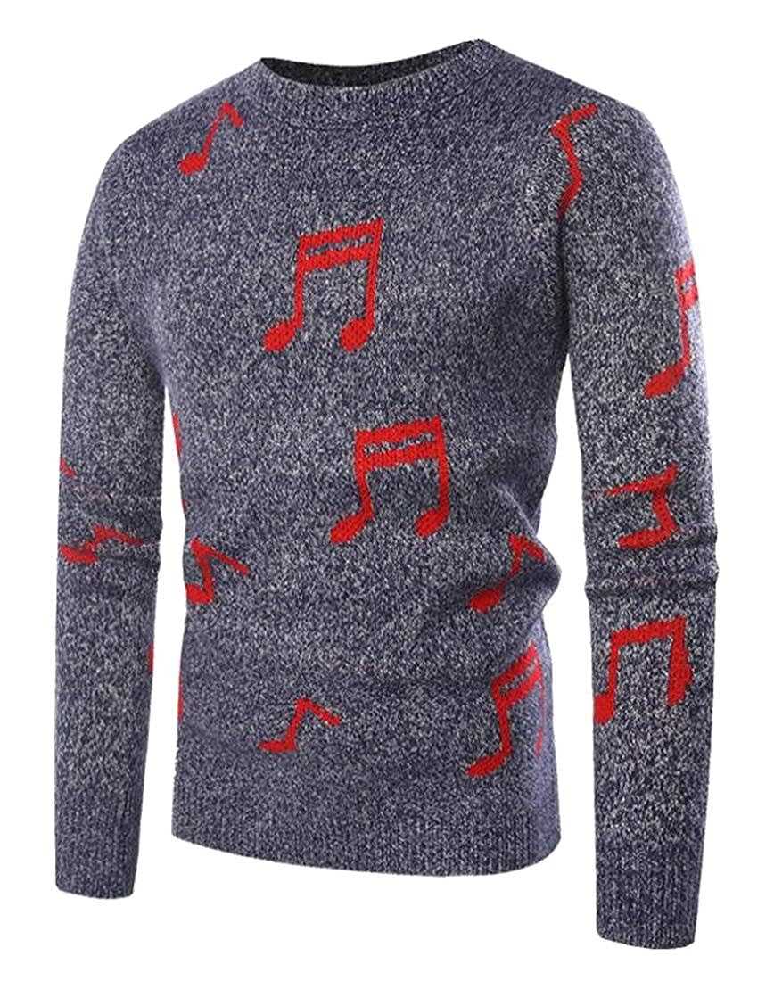Round neck sweater knitting pattern