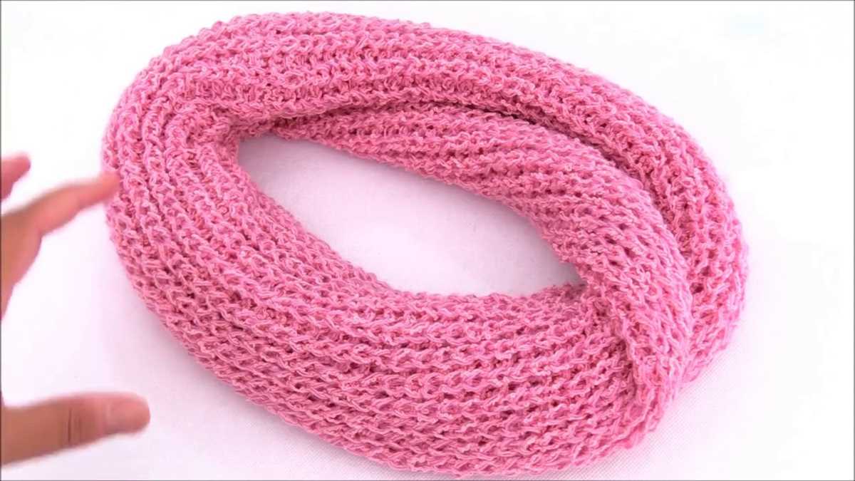 Tubular scarf knitting pattern