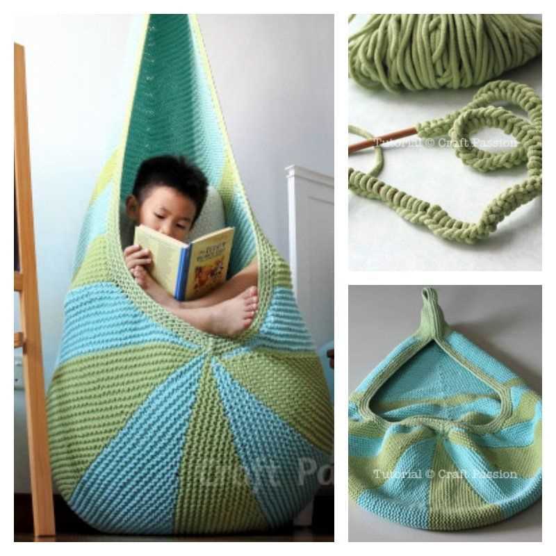 Knitted hammock pattern