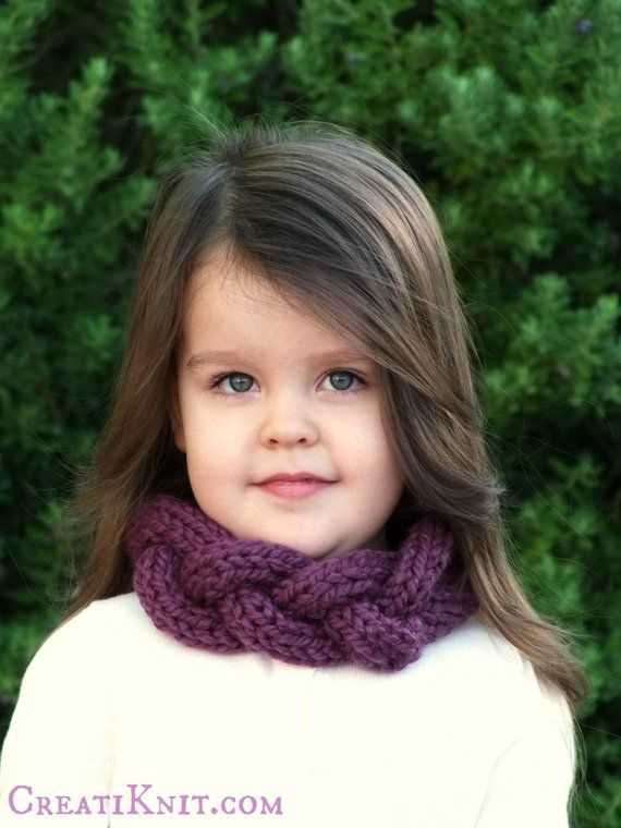 Children's cowl knitting pattern