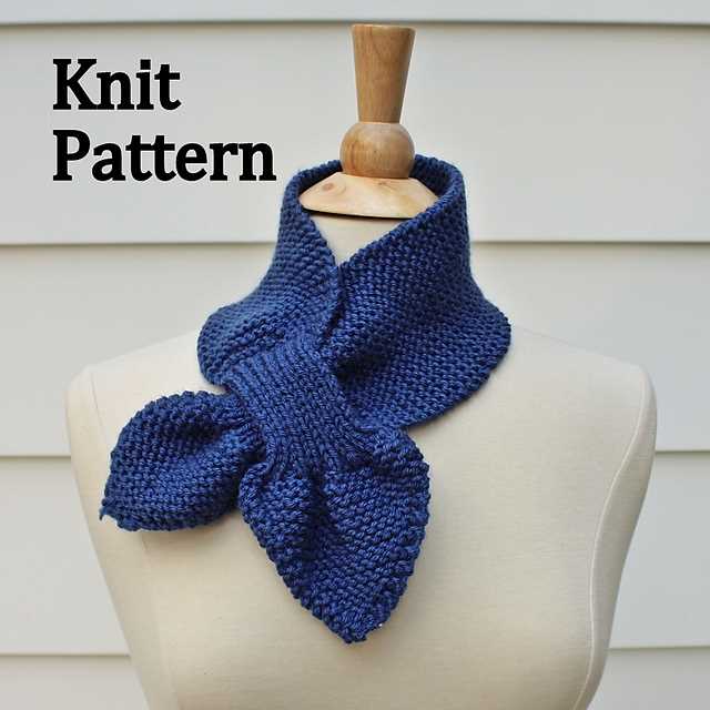 Keyhole knit scarf pattern free