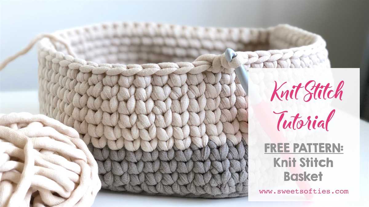 Basket pattern knitting