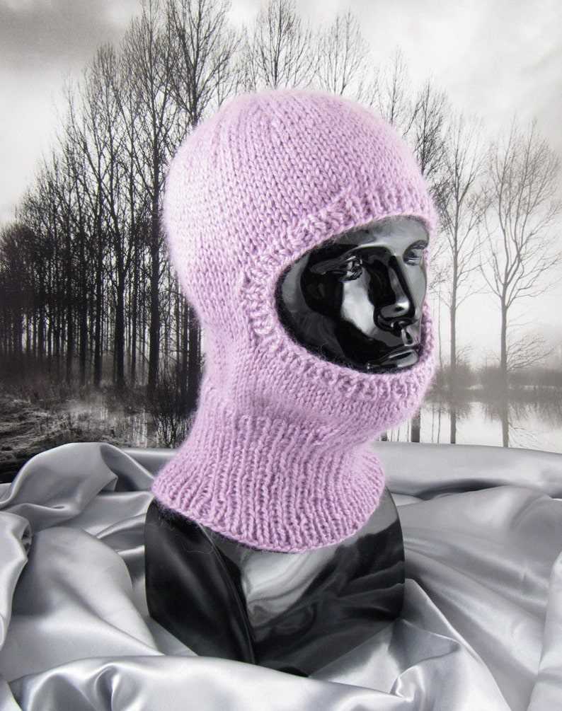 Loom knit balaclava pattern