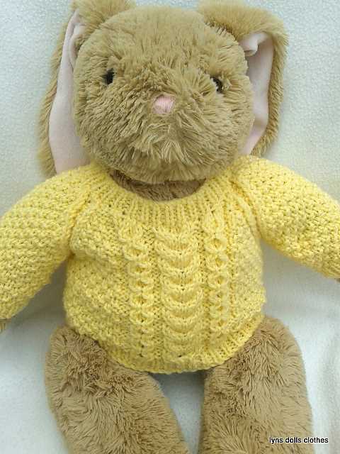 Teddy bear sweater knitting pattern free