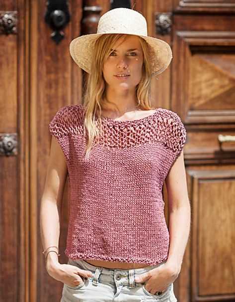 Free knitting patterns for summer tops
